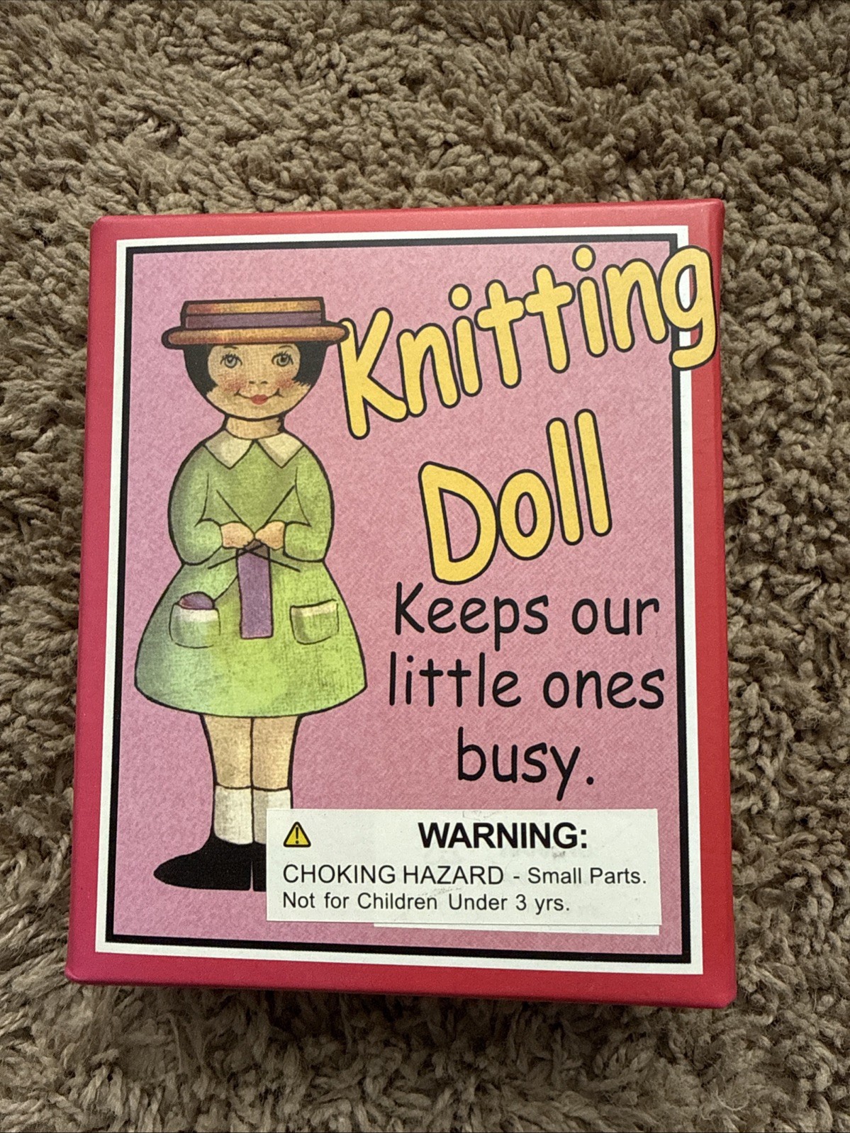 KNITTING DOLL Keeps Our Little Ones Busy With Wool And Wooden Needle 6+ Vintage