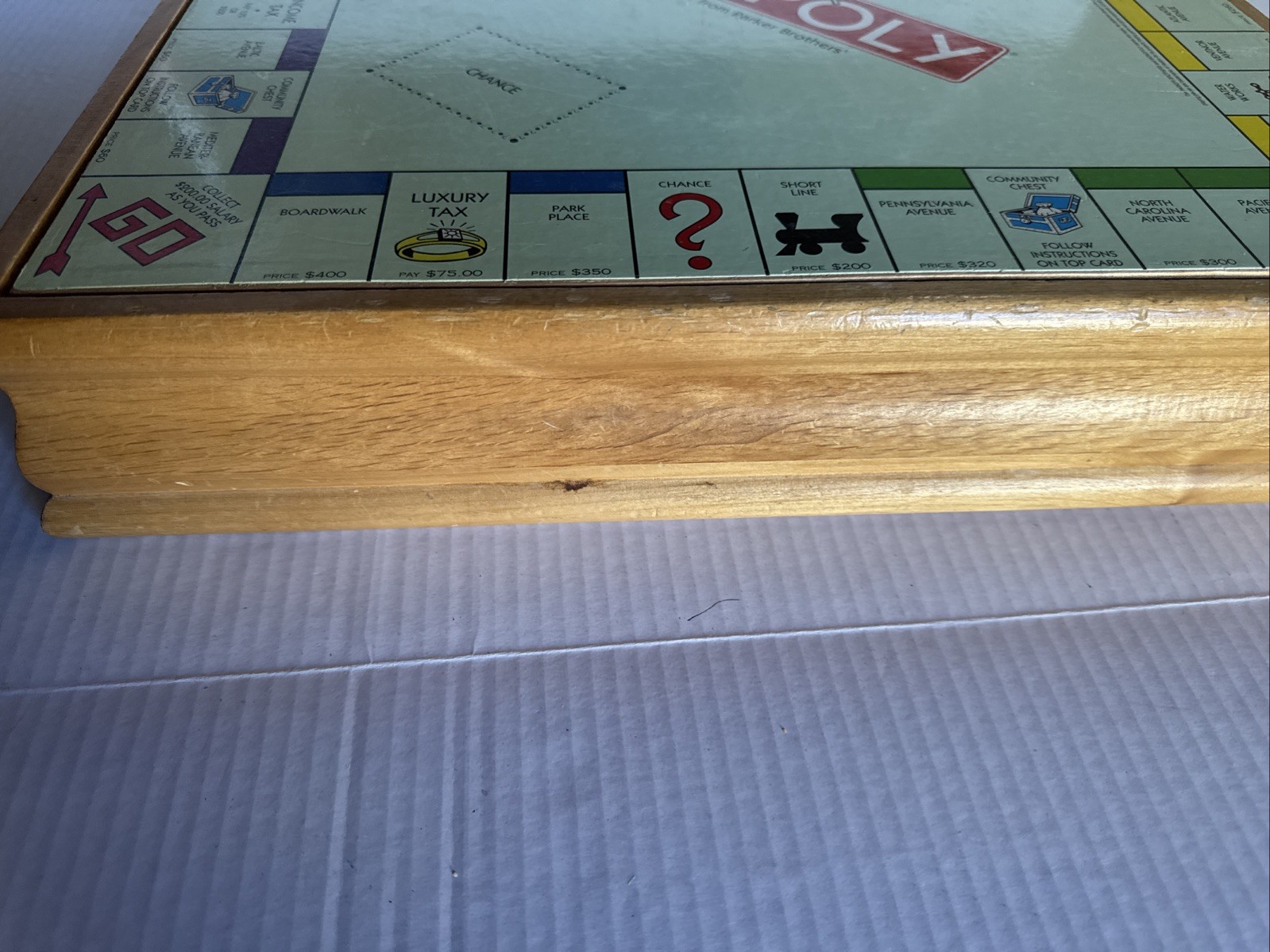Deluxe Solid Wood Cabinet Monopoly + Clue + 6 Classic Games Chess Checkers Cards
