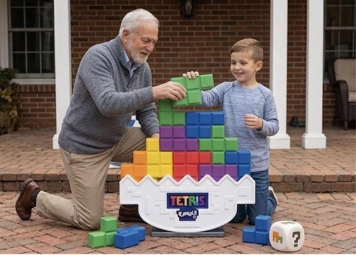 Tetris Tumble XL Giant Stacking Game EastPoint Sports Outdoor Lawn Yard Game 6FT