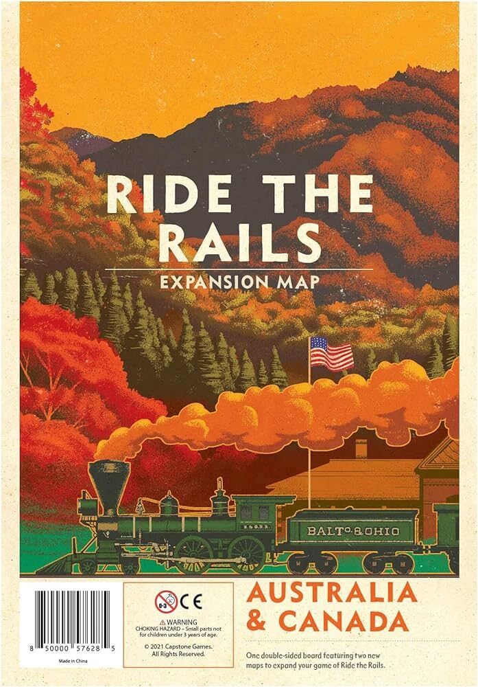 Iron Rail: 2 – Ride The Rails – Australia & Canada Map Expansion