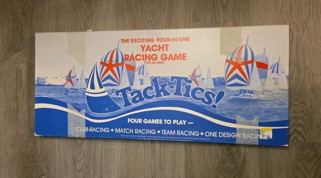 Vintage Board Game Tack Tics 80s Sailing New Zealand