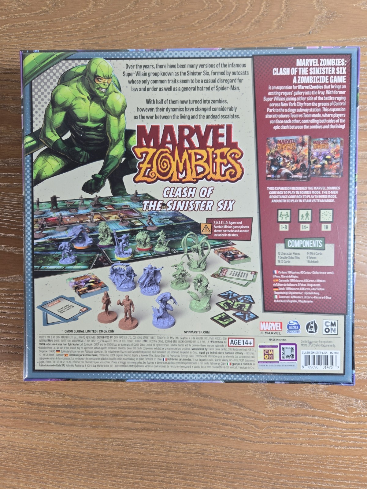NEW Marvel Zombies CLASH OF THE SINISTER SIX Board Game KICKSTARTER EXCLUSIVE