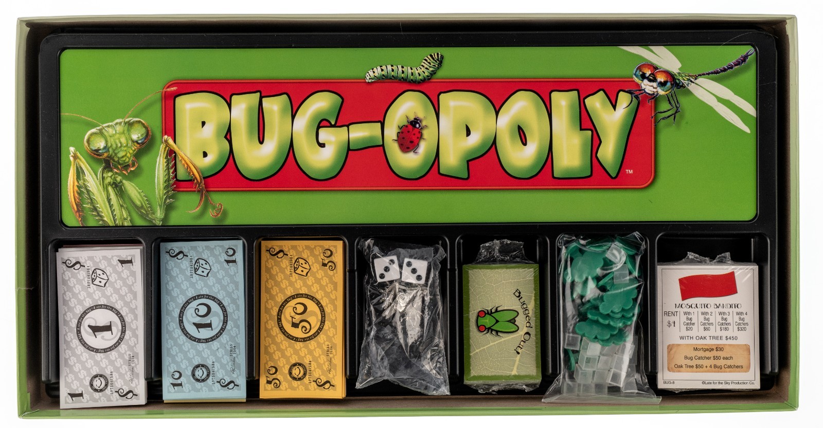 Bug-opoly Late for the Sky Bug Monopoly Unplayed Some Parts Sealed Complete