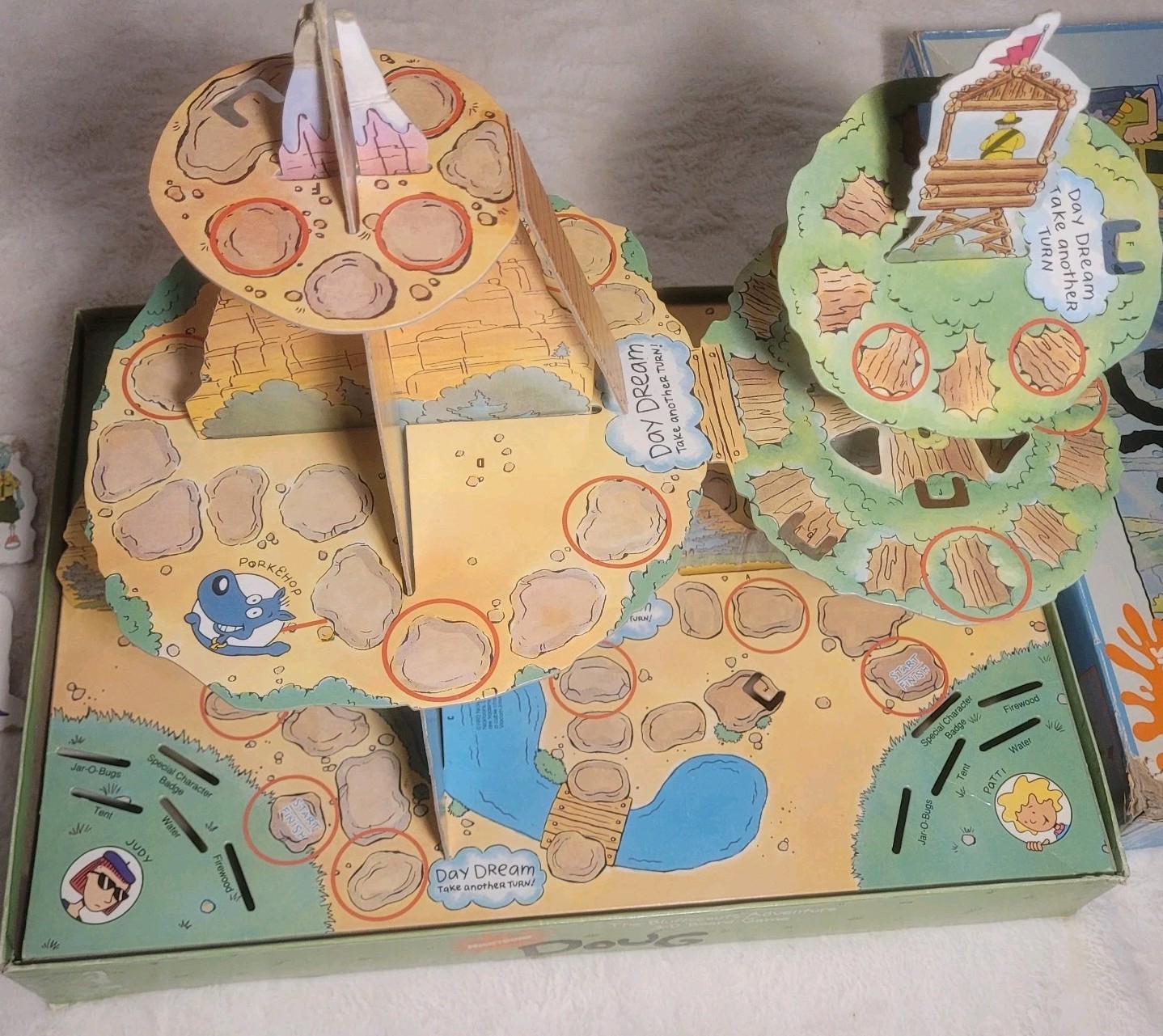 Doug – “The Bluffscouts’ Adventure” 3-D Boardgame by Parker Brothers For Parts
