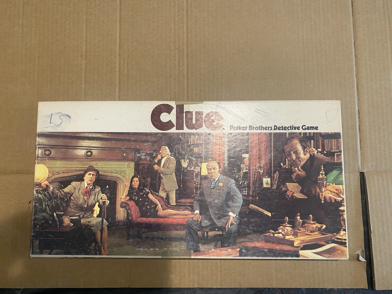 Vintage 1972 Clue Detective Board Game Complete Parker Brothers No. 45