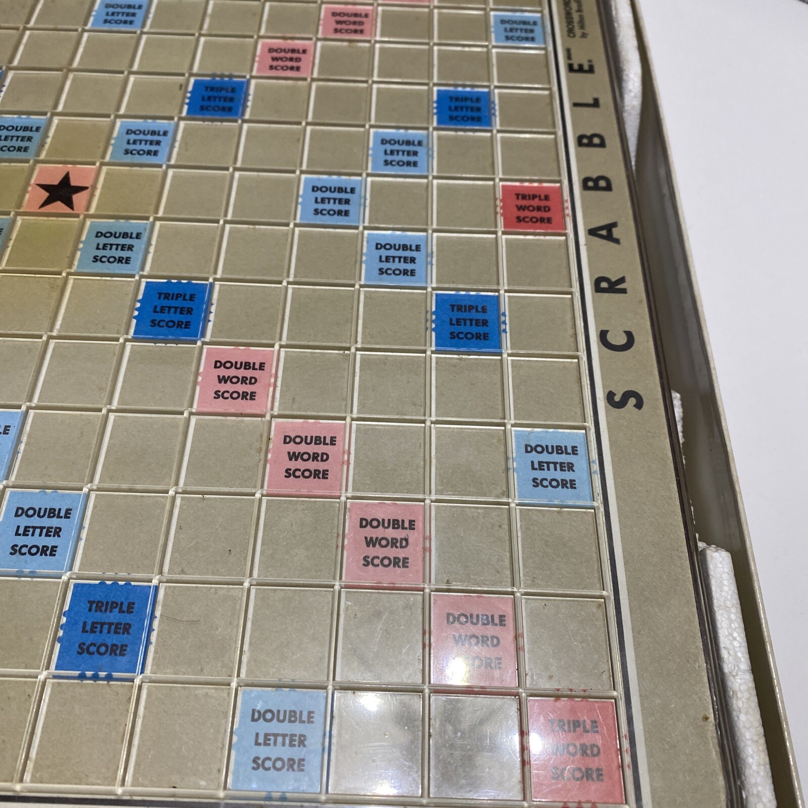 Vtg Scrabble Deluxe Edition Game Turntable Rotating Board 1989 100% Complete