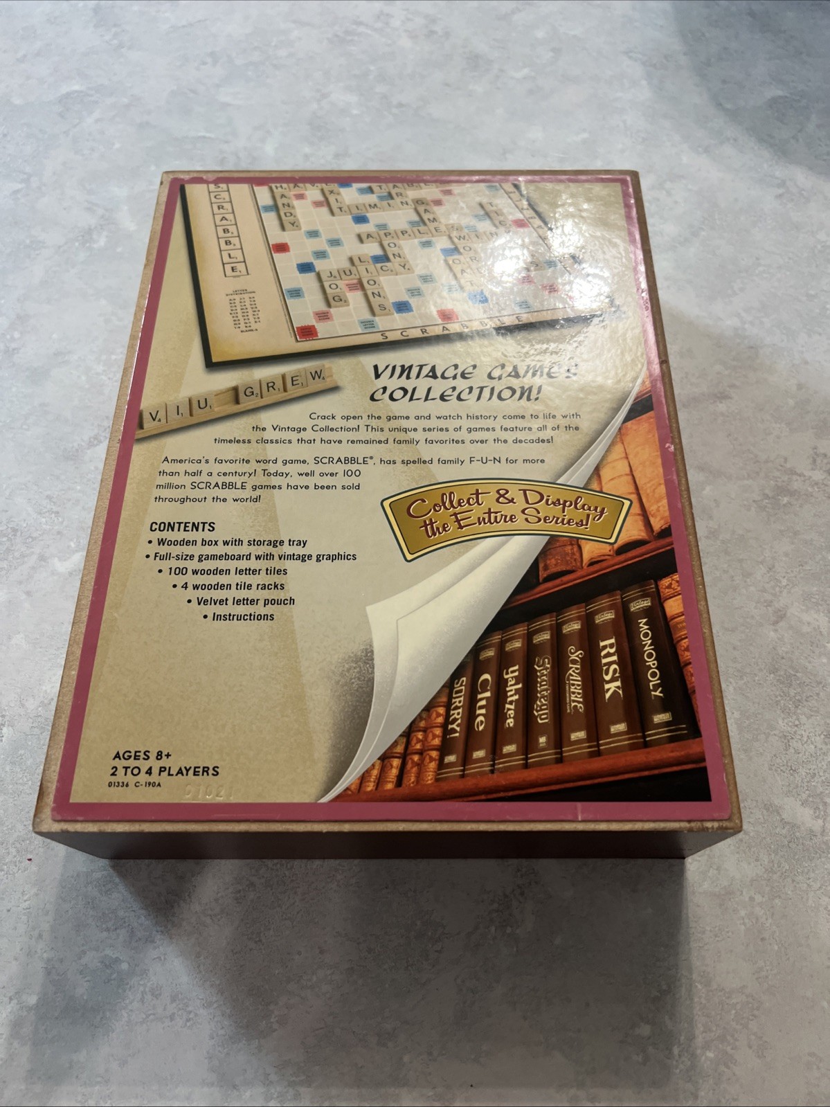 Scrabble Vintage Game Collection Bookshelf Board Game 100% Complete