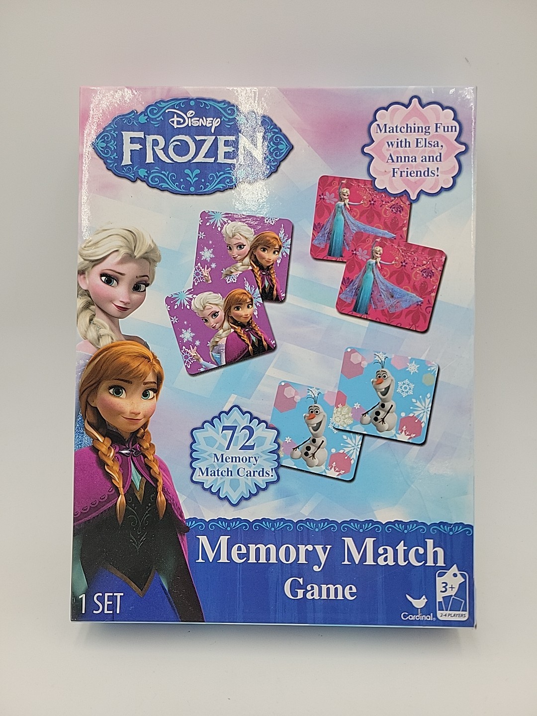 Disney Frozen I Memory Match Game 72 Cards 2-4 Player Age 4+ COMPLETE