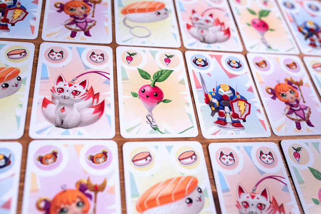 Gasha Family Card Game for 2 to 6 Players Collect Gashapons to Create Sets