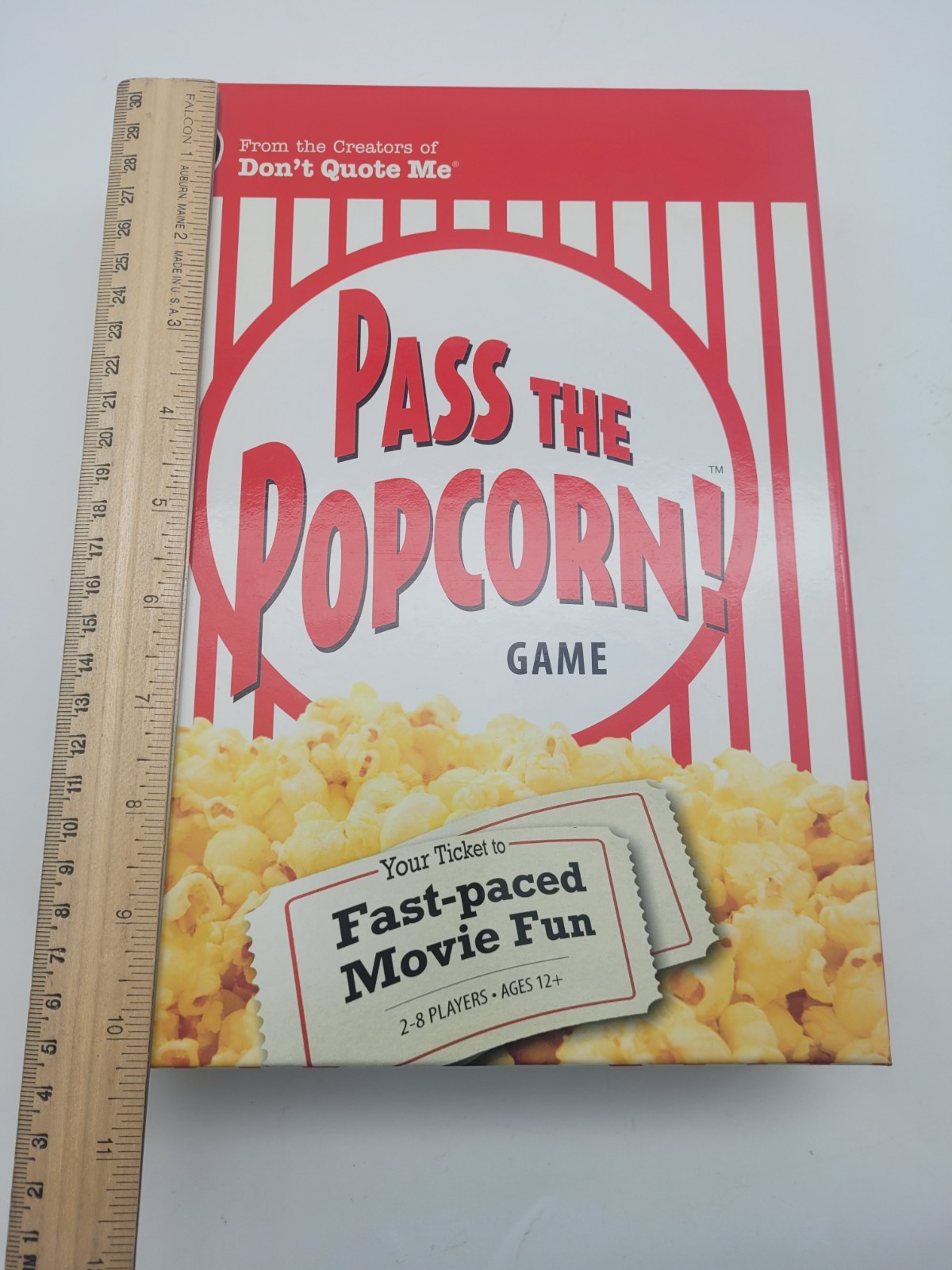 Pass the Popcorn Game with Bonus Booster Star Connection Actor Card Game