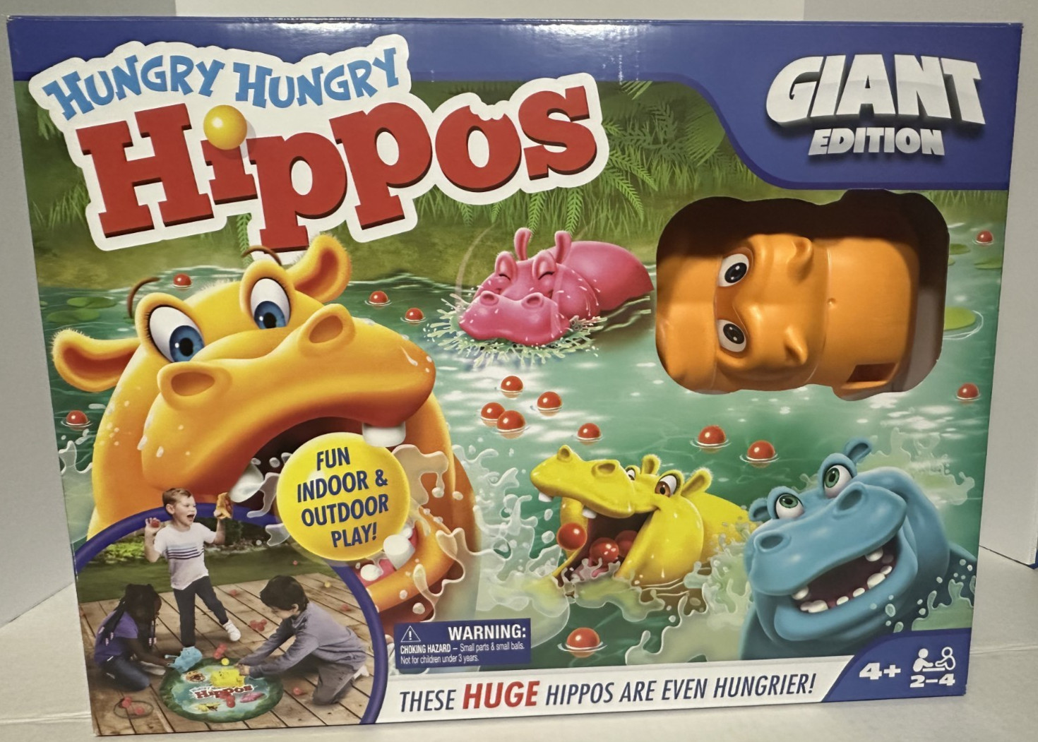 Hungry Hungry Hippos Giant Edition Family Game Indoor Outdoor Kids Party Game