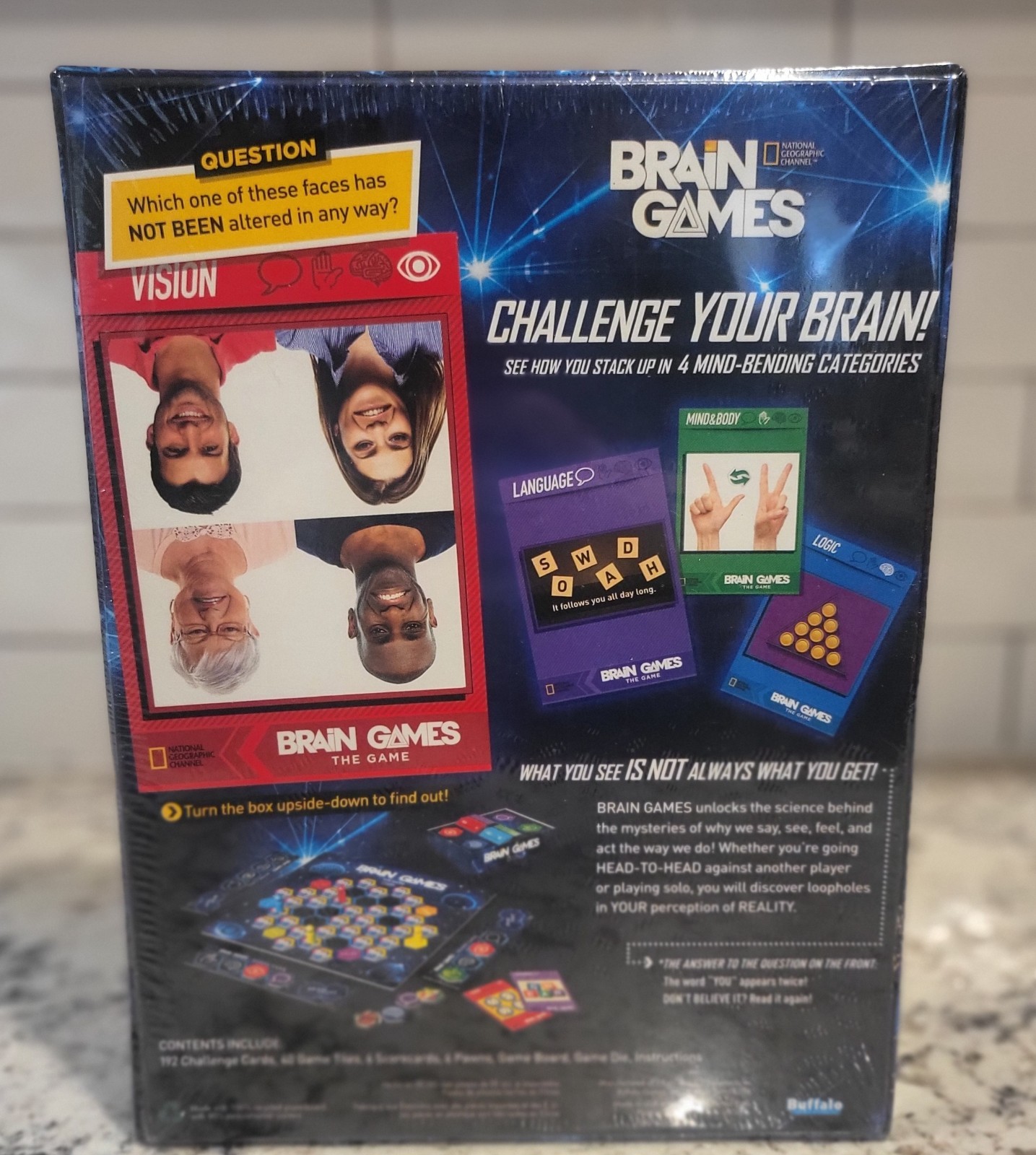 NatGeo Brain Games Board Game – Inspired By Emmy-Nominated TV Series New Sealed