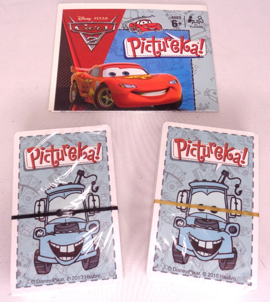 Disney Pixar Cars 2 Pictureka! Card Game New Sealed Cards Hasbro HTF