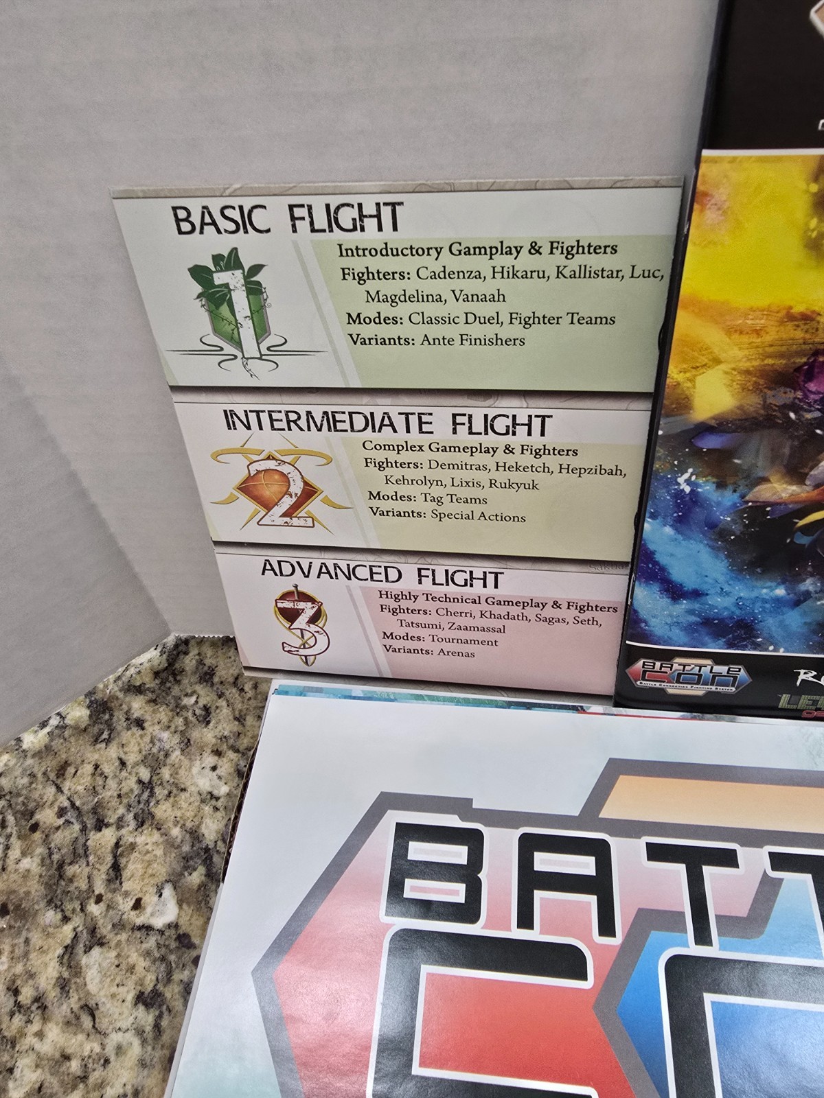 BATTLE CON War of Indines & Fate of the Indines Board Card Game w/ Poster