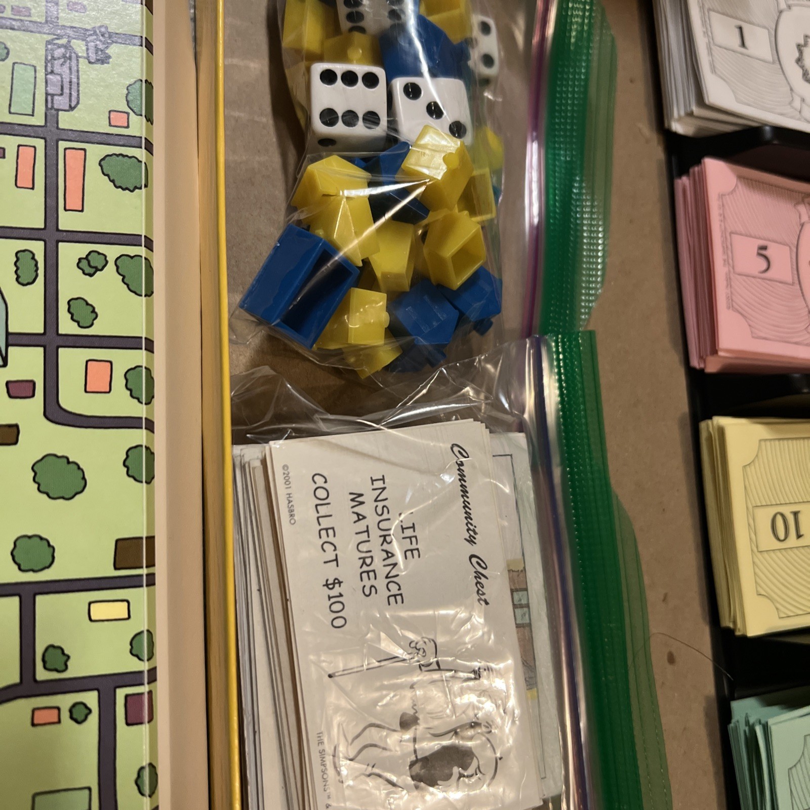THE SIMPSONS MONOPOLY Complete With 4 Extra Mail-In Pewter Character Tokens RARE