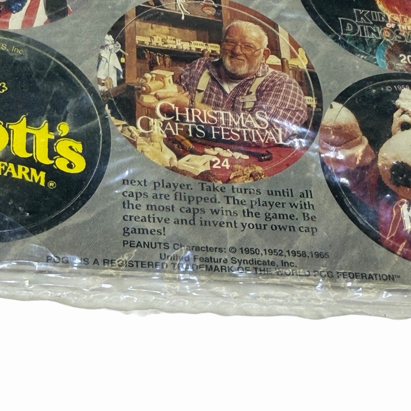 Vintage POG Slammer LOT Knott’s Berry Farm Collector Set Series 1 WPF 1994 NEW