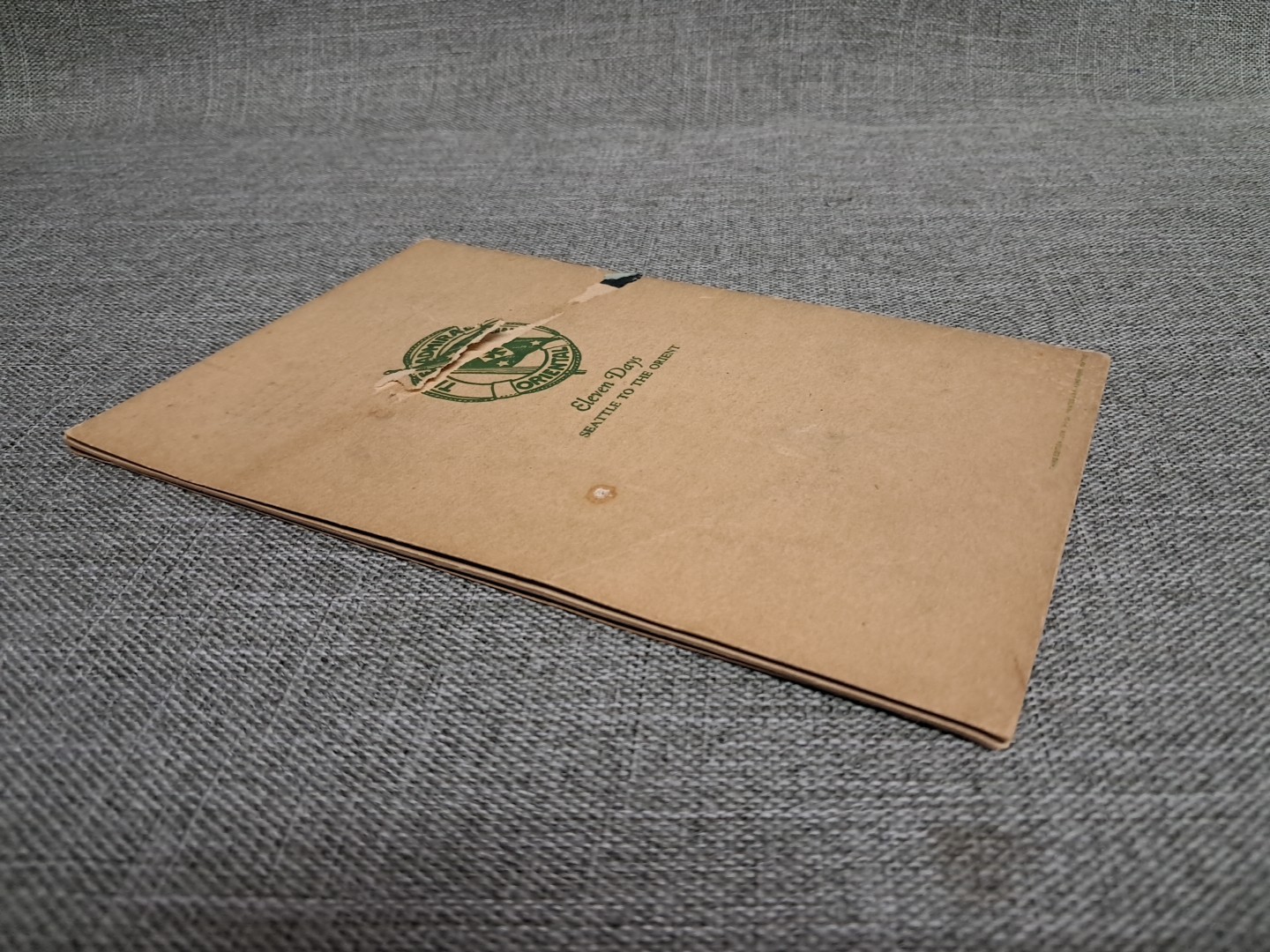 Ma-Chiong Admiral Oriental Line 1923 Third Edition Booklet Rough Read