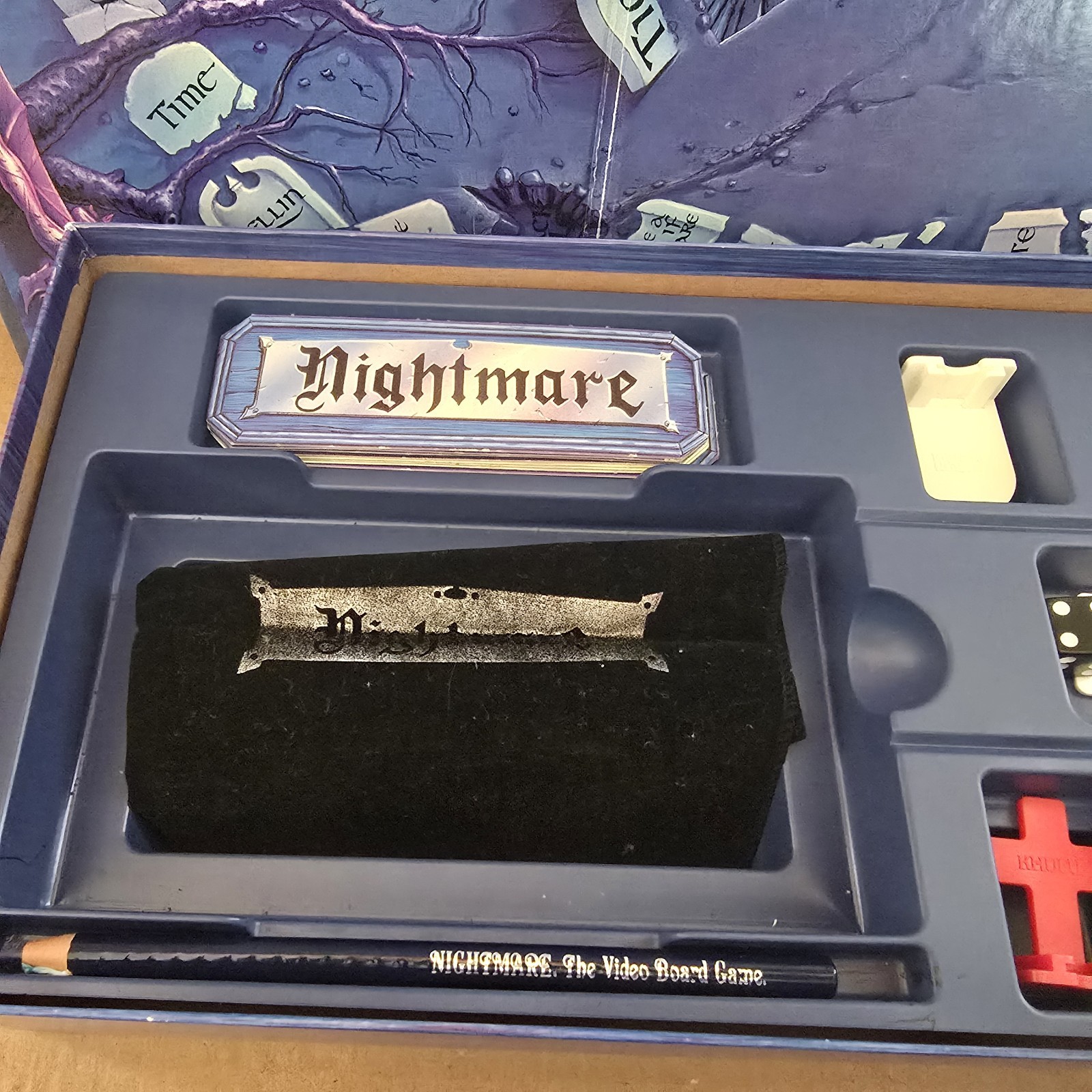 Vintage 1991 Chieftain Games Nightmare Video Board Gane VHS Complete