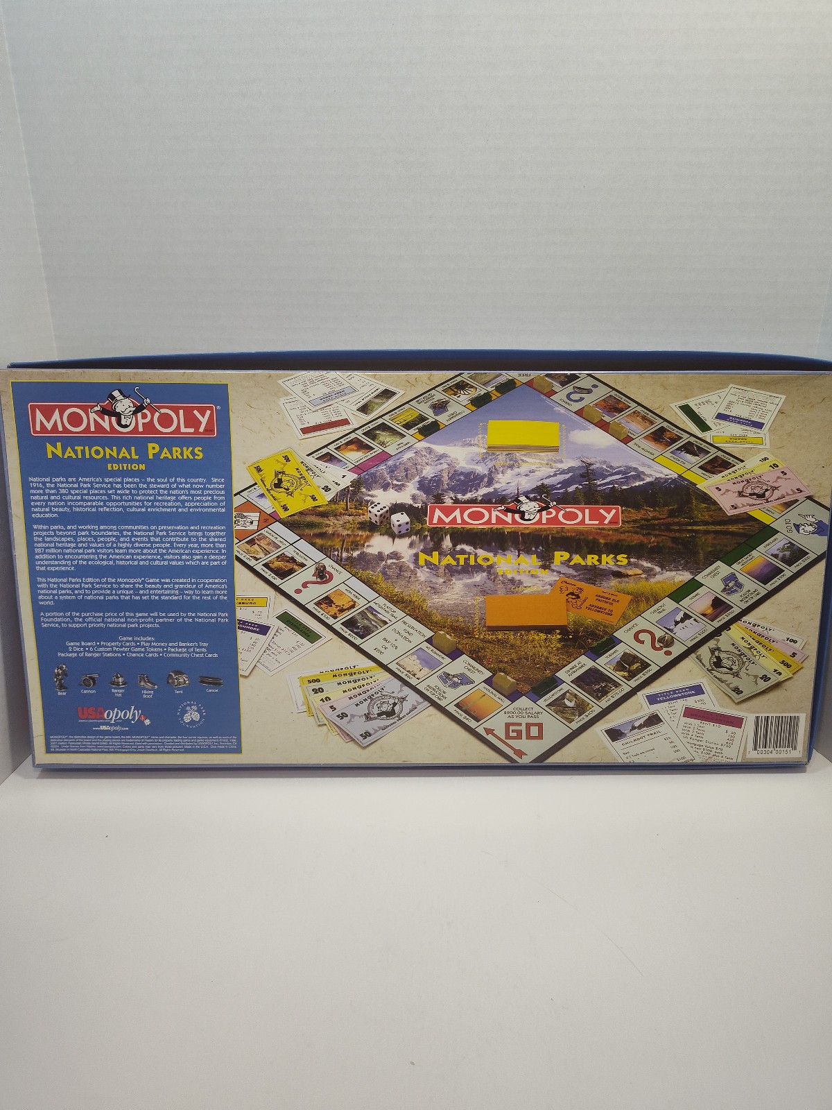 Monopoly National Parks Edition 2001 Complete Board Game Great Condition