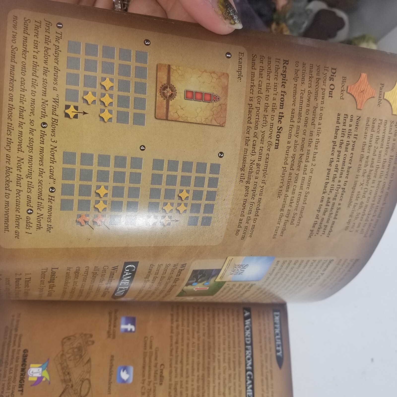 2013 FORBIDDEN DESERT Replacement Parts: Rules Rule Book Rulebook Manual