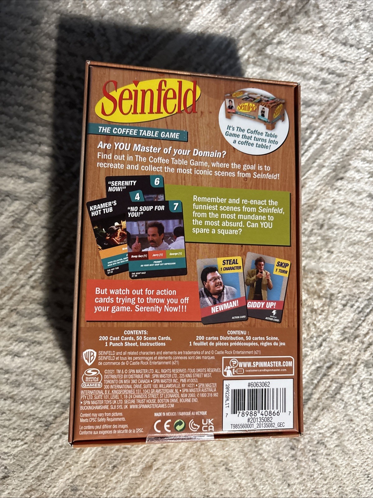 Seinfeld The Coffee Table Trivia Game! New