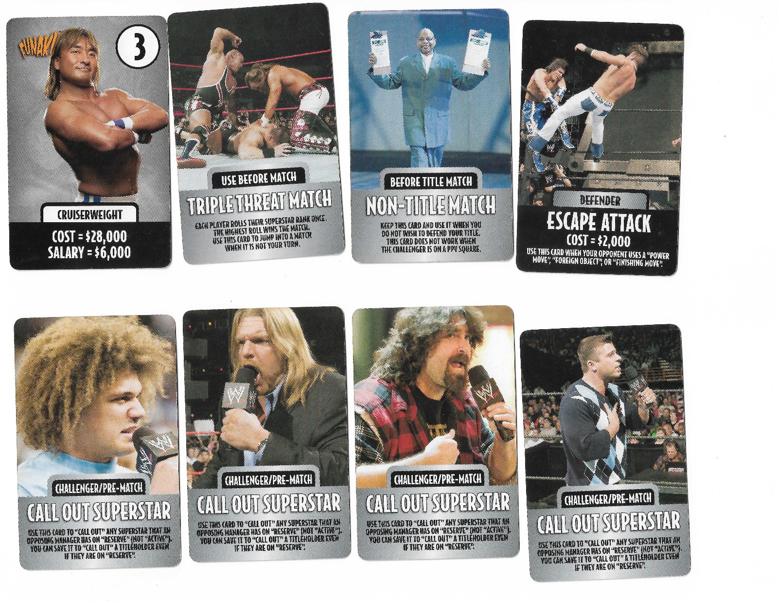 wwe DVD Board Game WWE Chaos Raw Cards Lot Of 86 Ray Booker