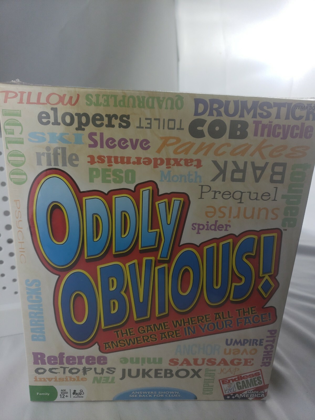 Oddly Obvious! is a family card game by Endless Games New
