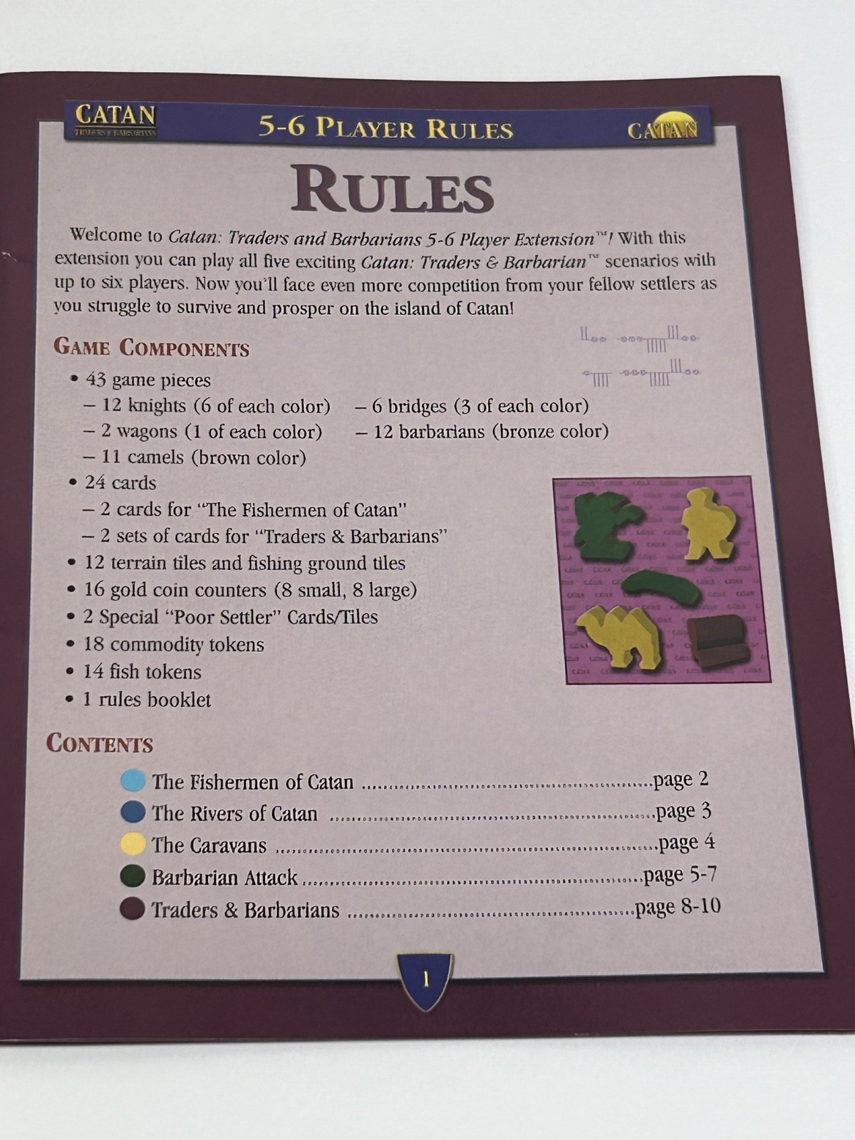 Traders & Barbarians Catan Expansion 3068 5-6 Players Extension READ – B30