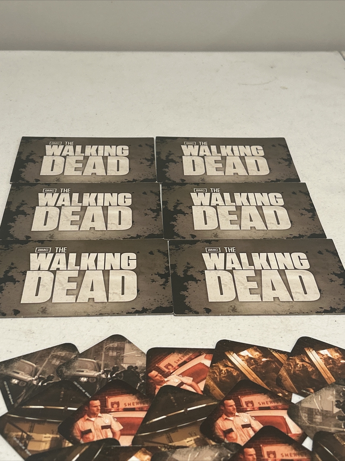 2011 The Walking Dead Board Game Replacement Lot Character Cards And Location