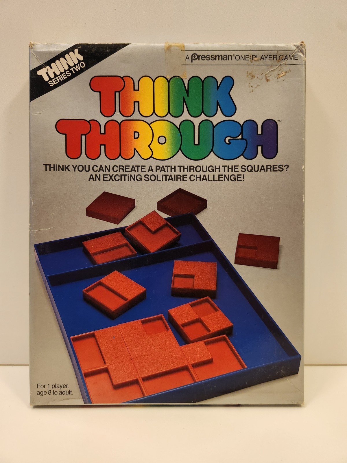 Vintage 1988 Pressman Think Through Game 100% Complete Match 4 Take 5