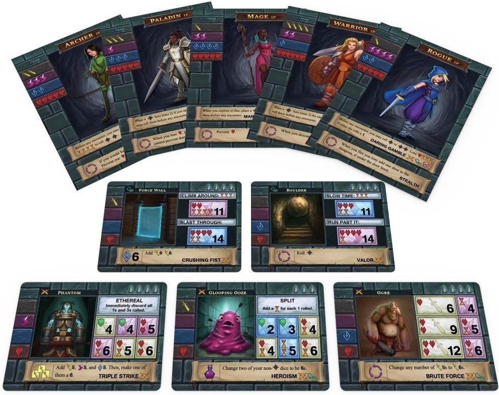 One Deck Dungeon: Fast-Paced Fantasy Adventure Game for Ages 168 and Up