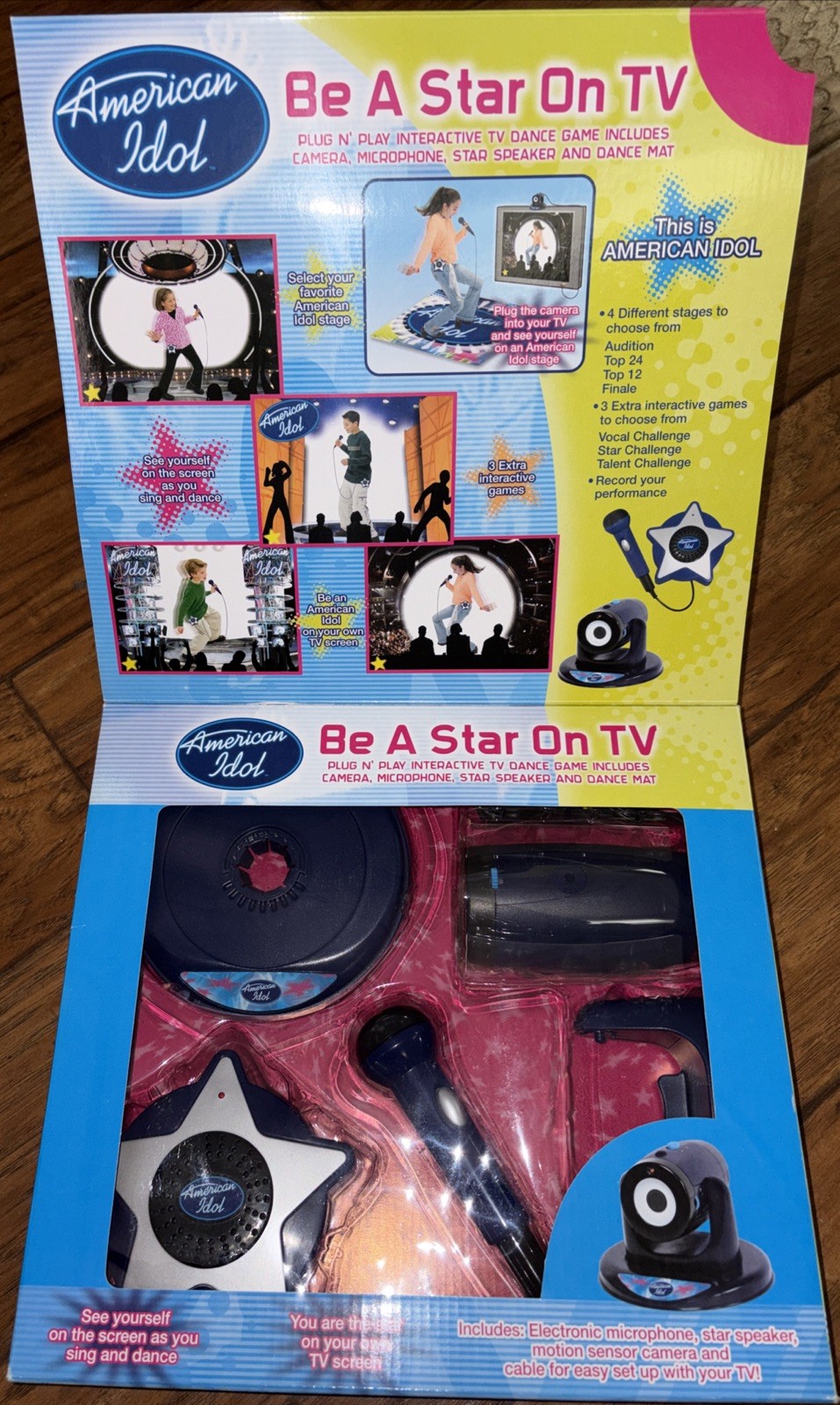 Rare 2008 American Idol “Be A Star On TV” Plug & Play Interactive Video Game NEW