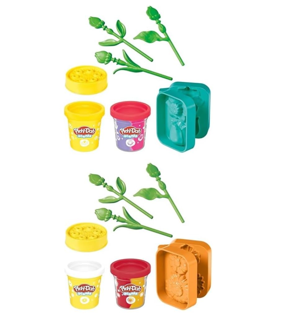 Play Doh Flower Two Pack Tulips Daffodils Sunflower Daisies Kids Craft
