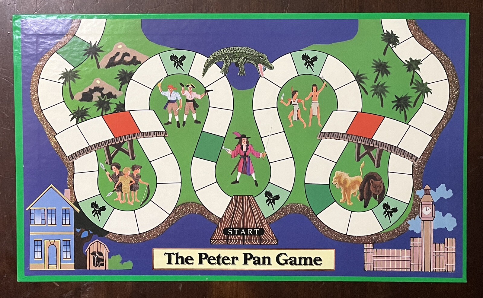 1990 University Games the Peter Pan Board Game Complete See Description