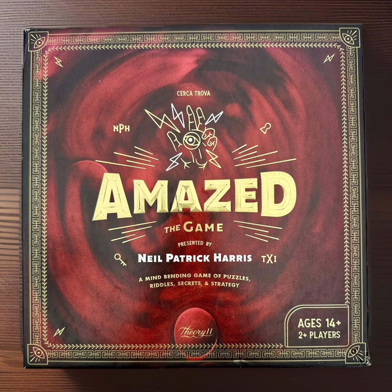 AMAZED Board Game Neil Patrick Harris Theory11 – Complete Puzzles & Riddles