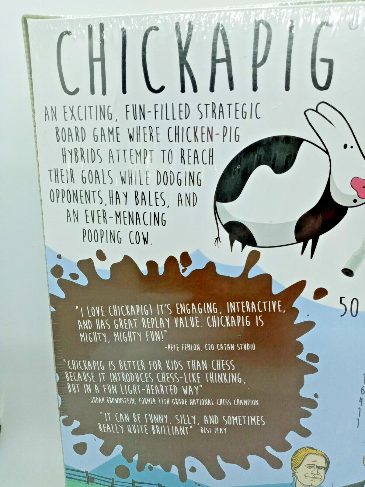 Chickapig Strategic Board Game Family Friendly For 2 or 4 Players Educational