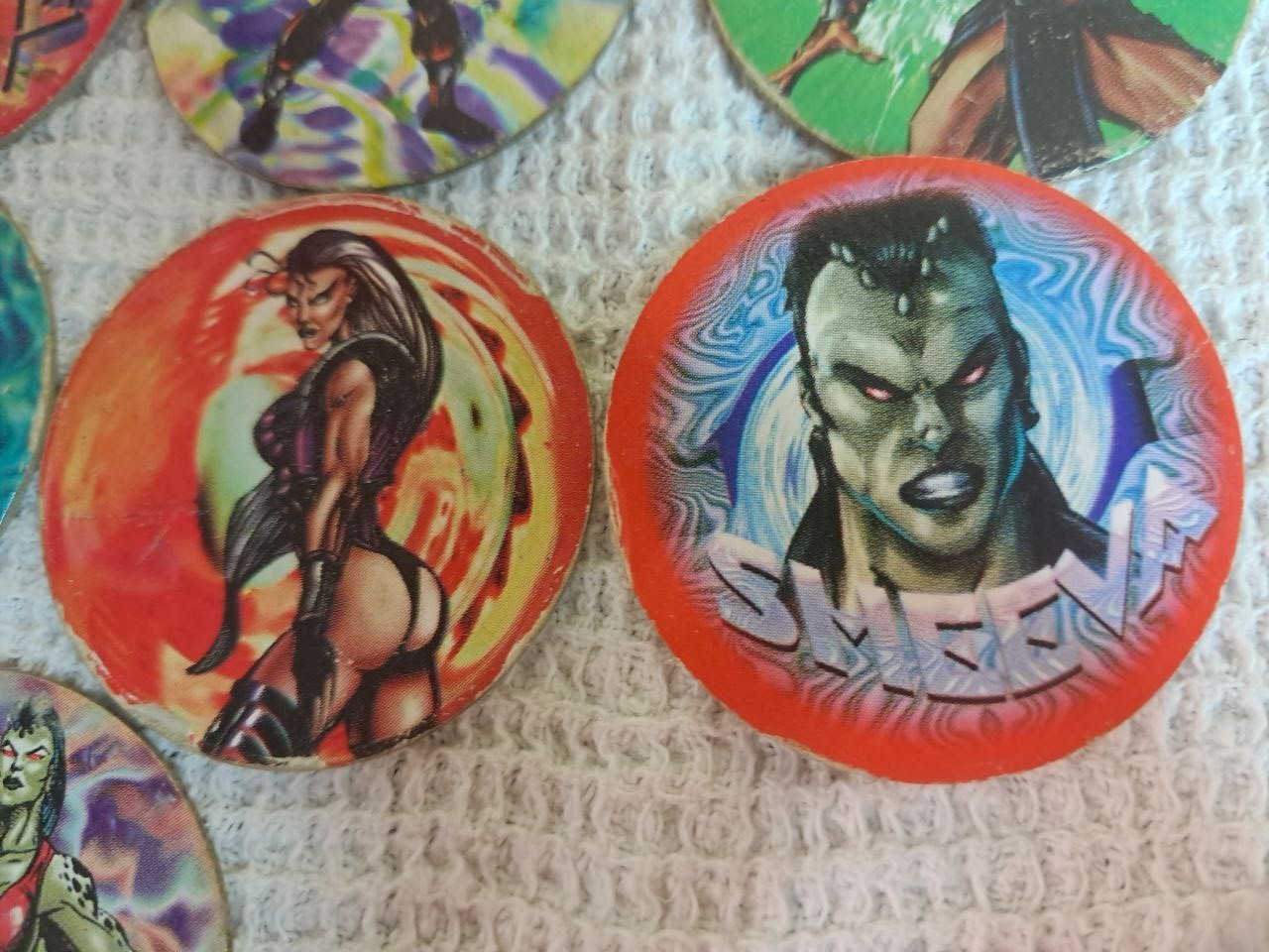 1995 Mortal Kombat Dunkin Super Cap Tazos Caps Chip Chips Vintage