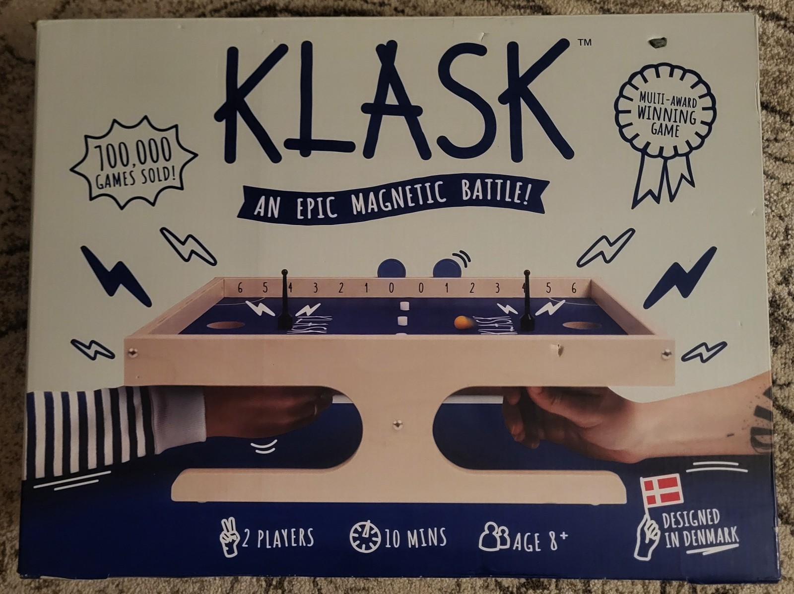 -NEW- KLASK Tabletop Board Game Oy Marektoy NIB +Brand New Replacement Piece Set