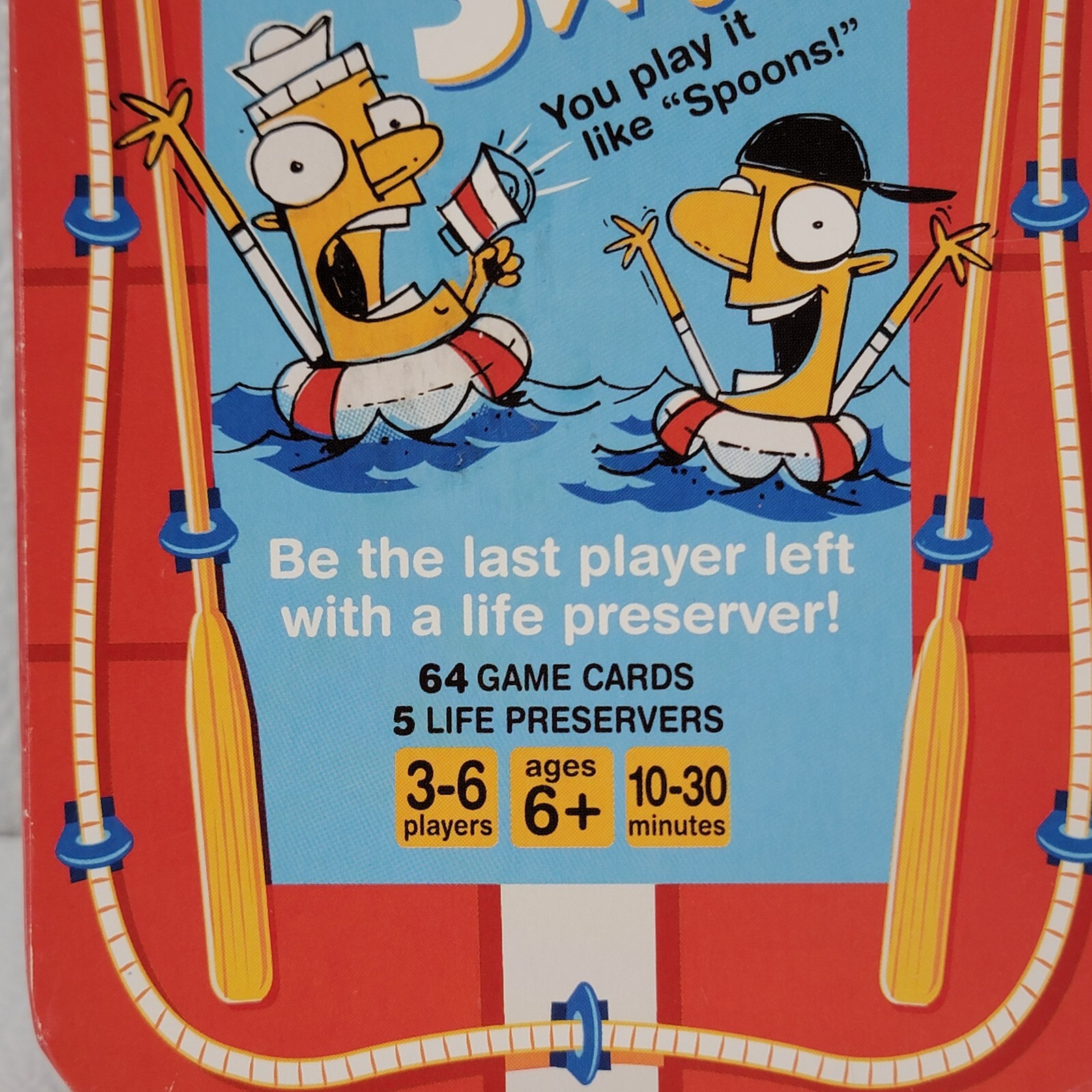 Hallmark Sink Or Swim Game 3-6 Players Ages 6+ Play It Like Spoons