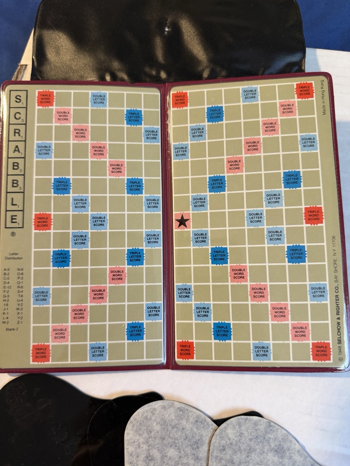 Scrabble Crossword Game Pocket Edition Travel Size 1978 Complete W/Box, Used