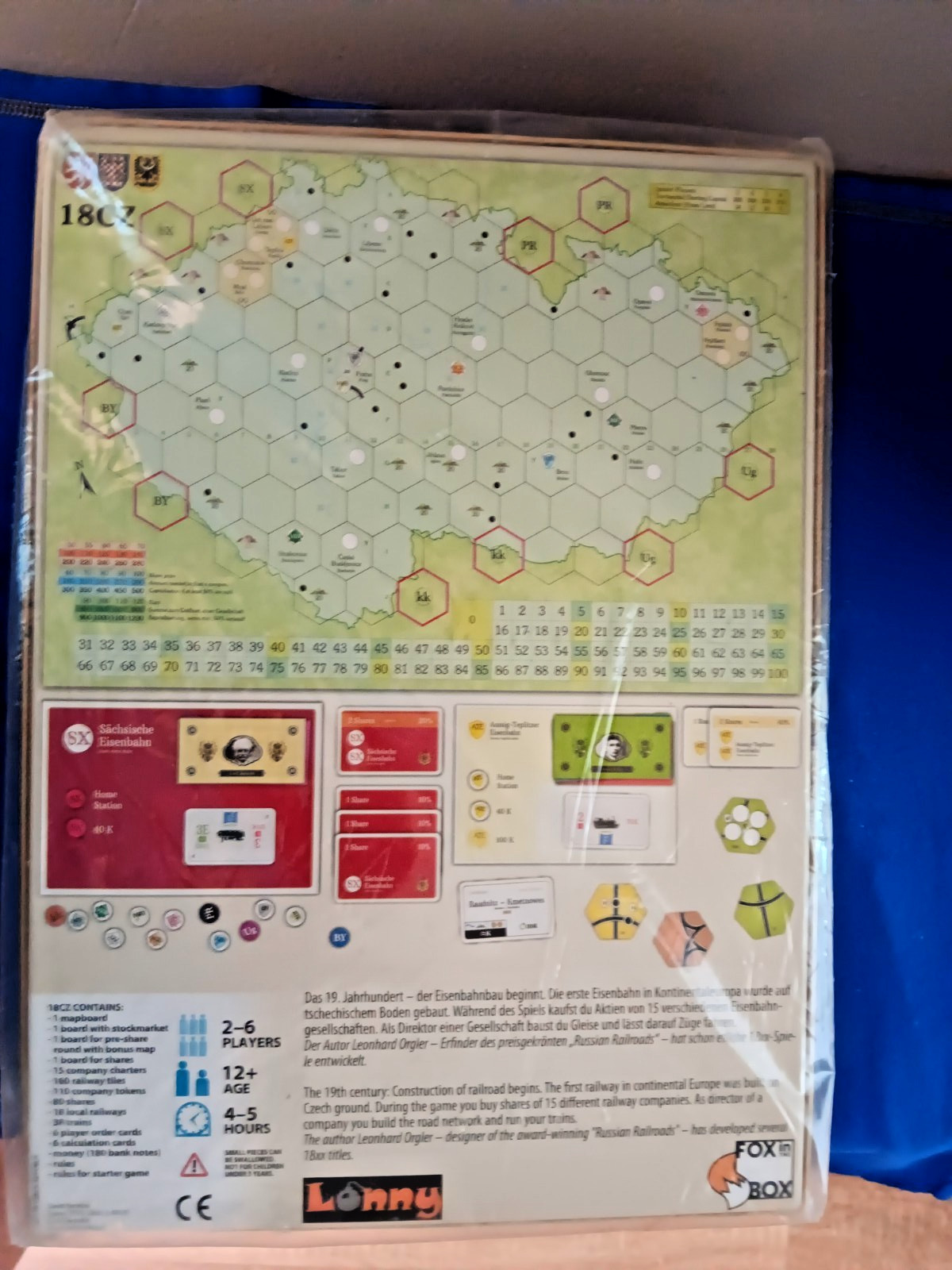 18CZ, The Railway Comes to Czech Lands, Lonny Games, New, Sealed