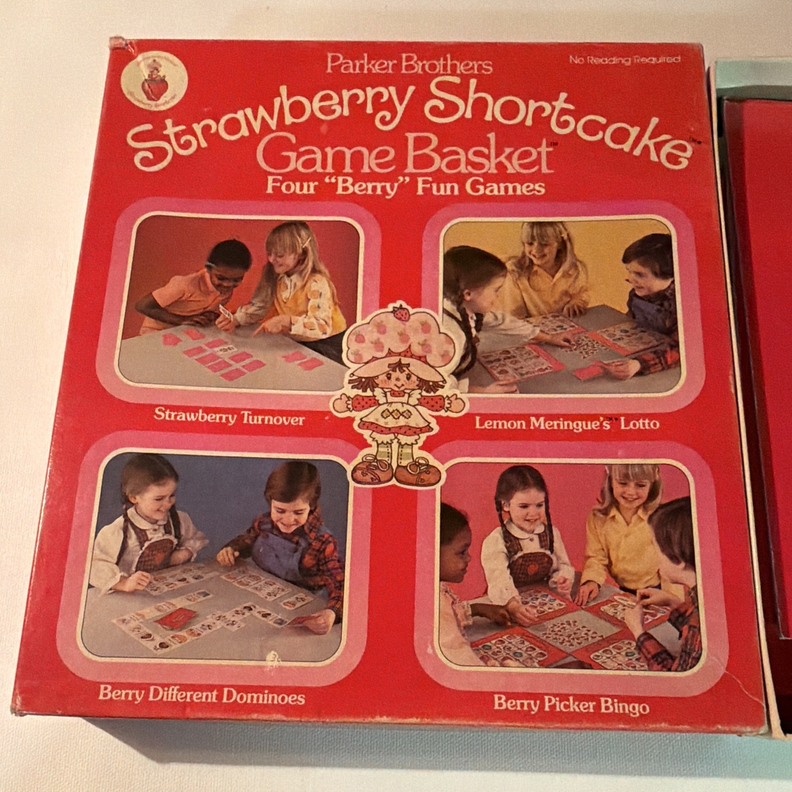 Parker Brothers Strawberry Shortcake Game Basket Board Game Vintage Age 3-6 2+
