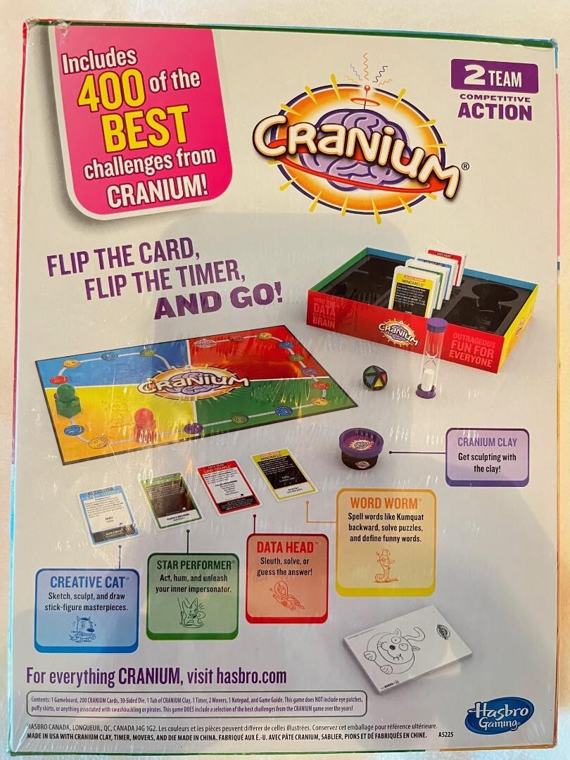 NEW 2013 Hasbro Cranium Board Game Factory Sealed Ages 16+ Made in the U.S.A.