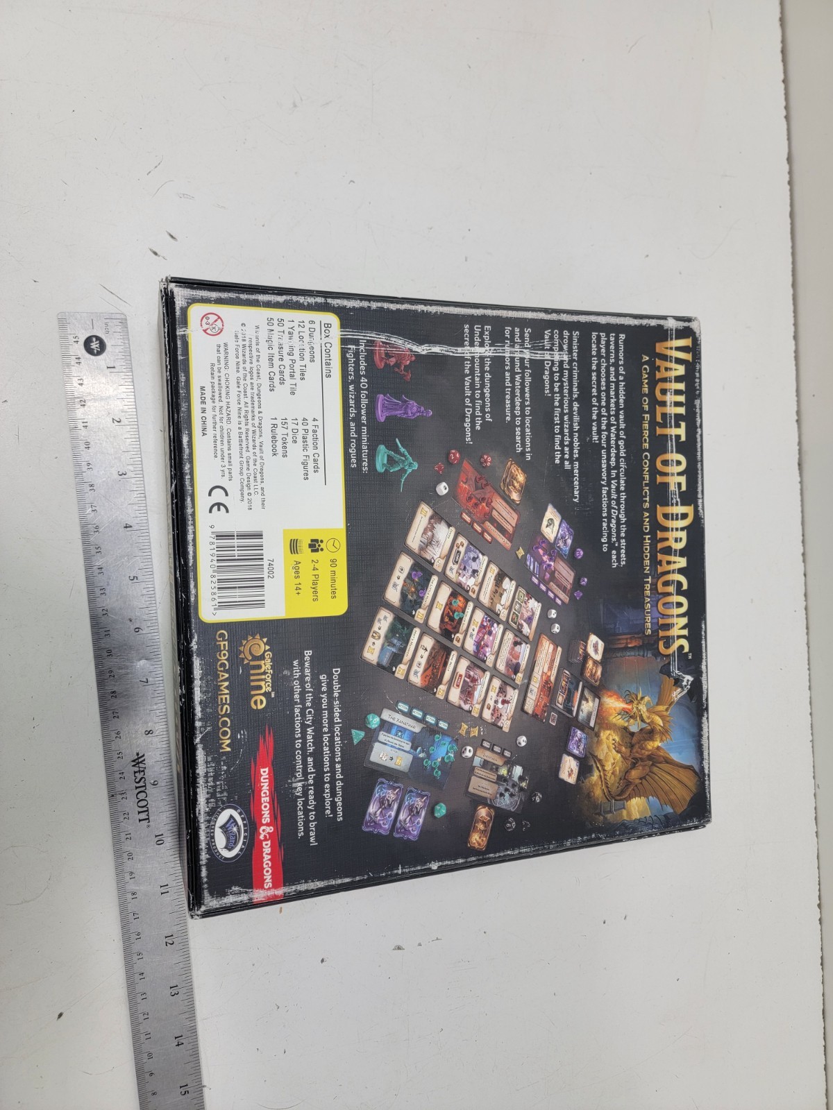 Vault Of Dragons Board Game Gale Force Nine D&D Dungeons & Dragons Waterdeep