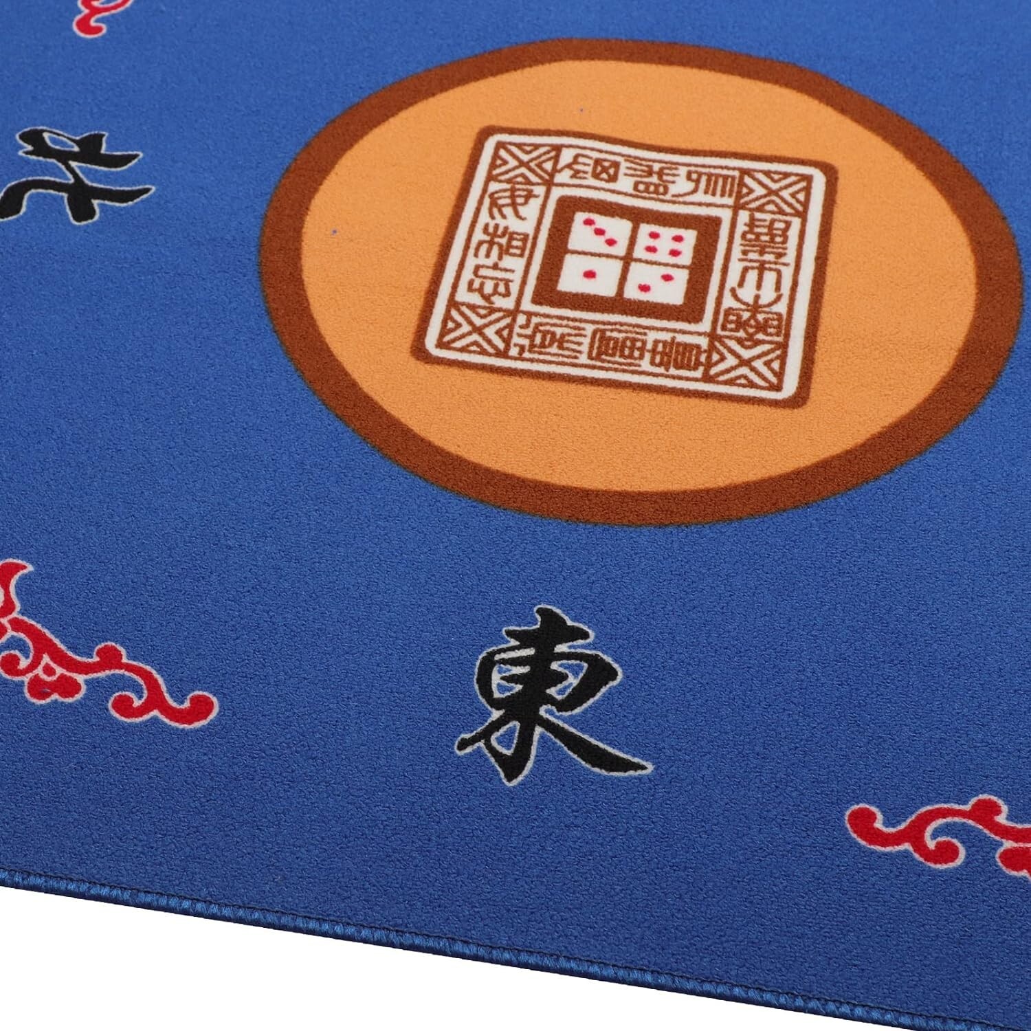 Mahjong Table Mat – Blue, Anti Slip, Noise Reduction, Portable – 31.5 inches