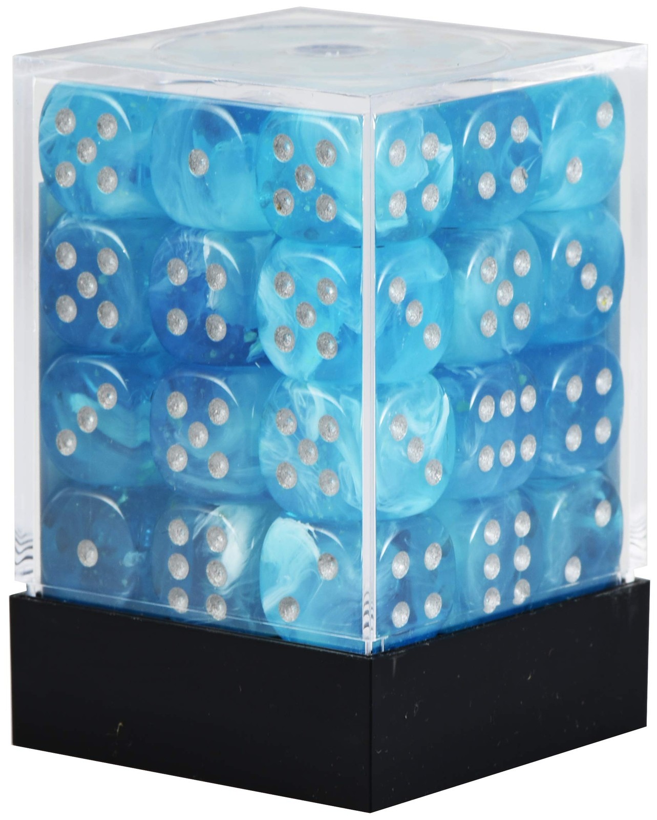 d6Cube12mm Gemini Dark Luminary SKYsv – Chessex (Pack of 36)