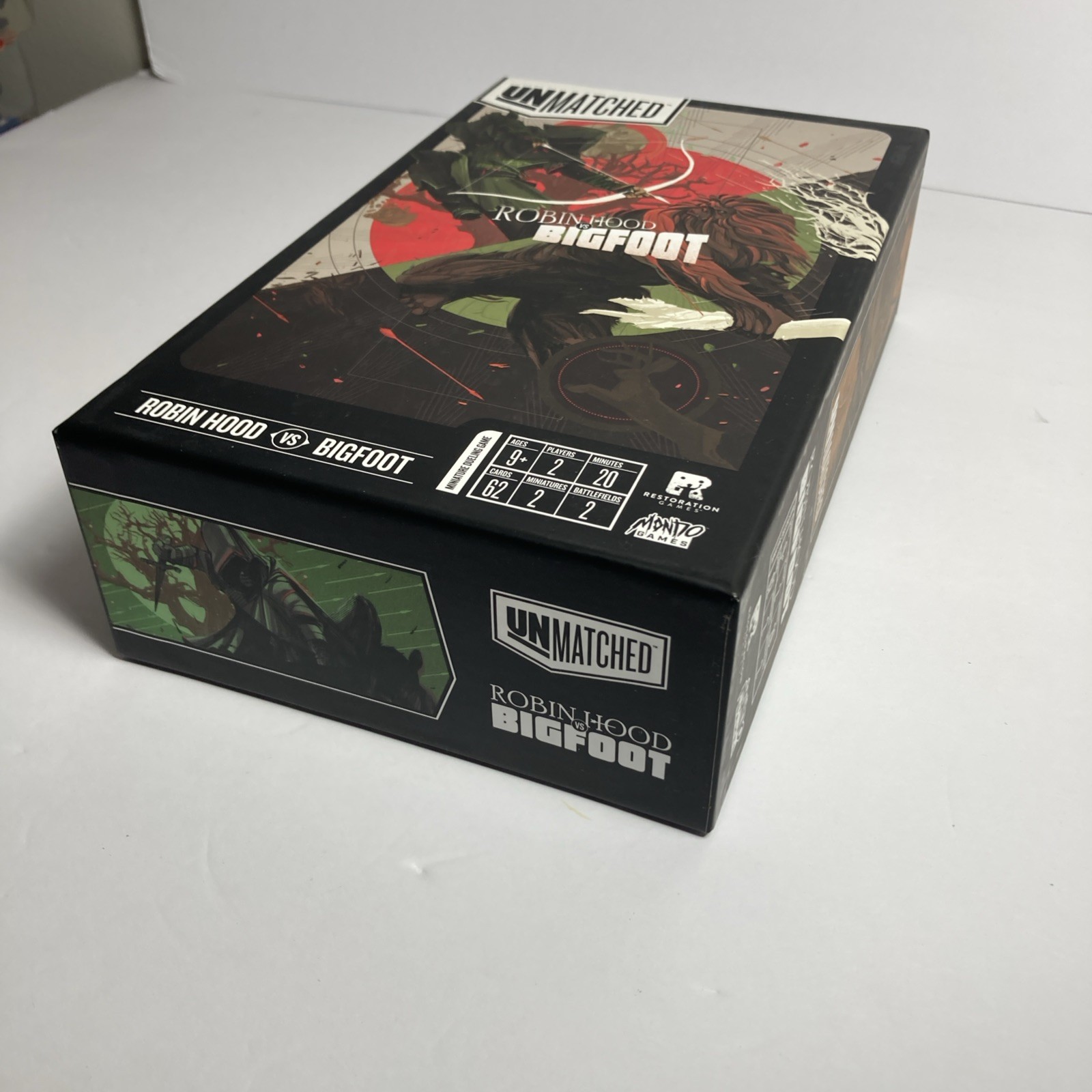 Restoration Games – Unmatched: Robin Hood VS Bigfoot (2019) – COMPLETE! RARE