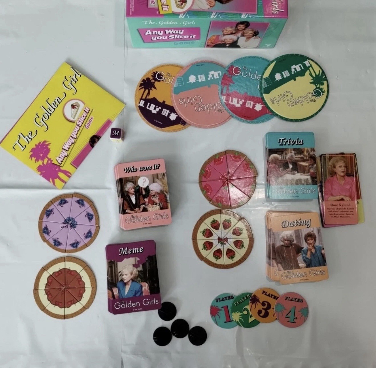 Lot of 2 The Golden Girls Board Game Funko Verse Strategy & Any Way You Slice It