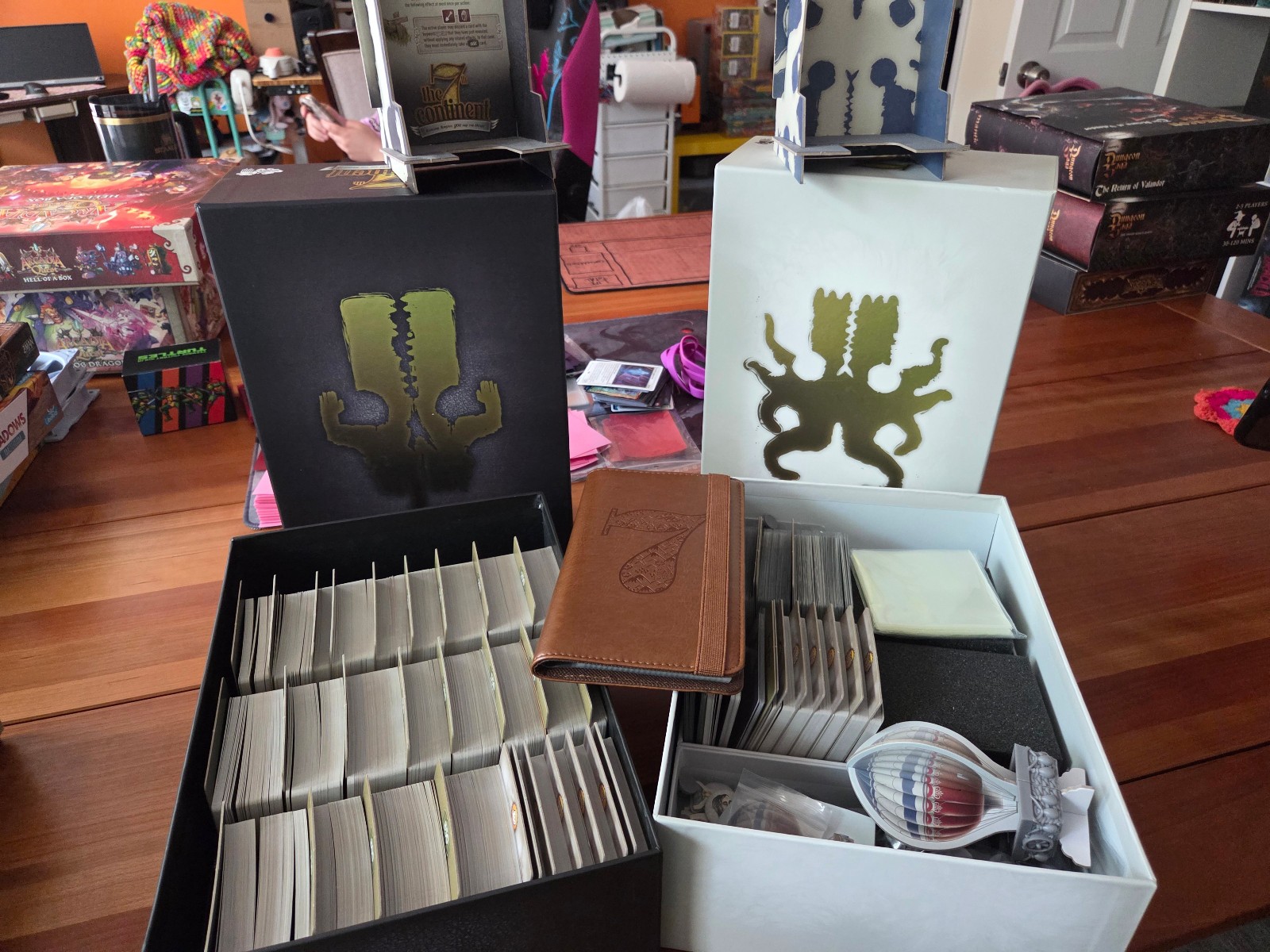 7th Continent Board Game w/ What goes up, Must come down plus 8 small expansions
