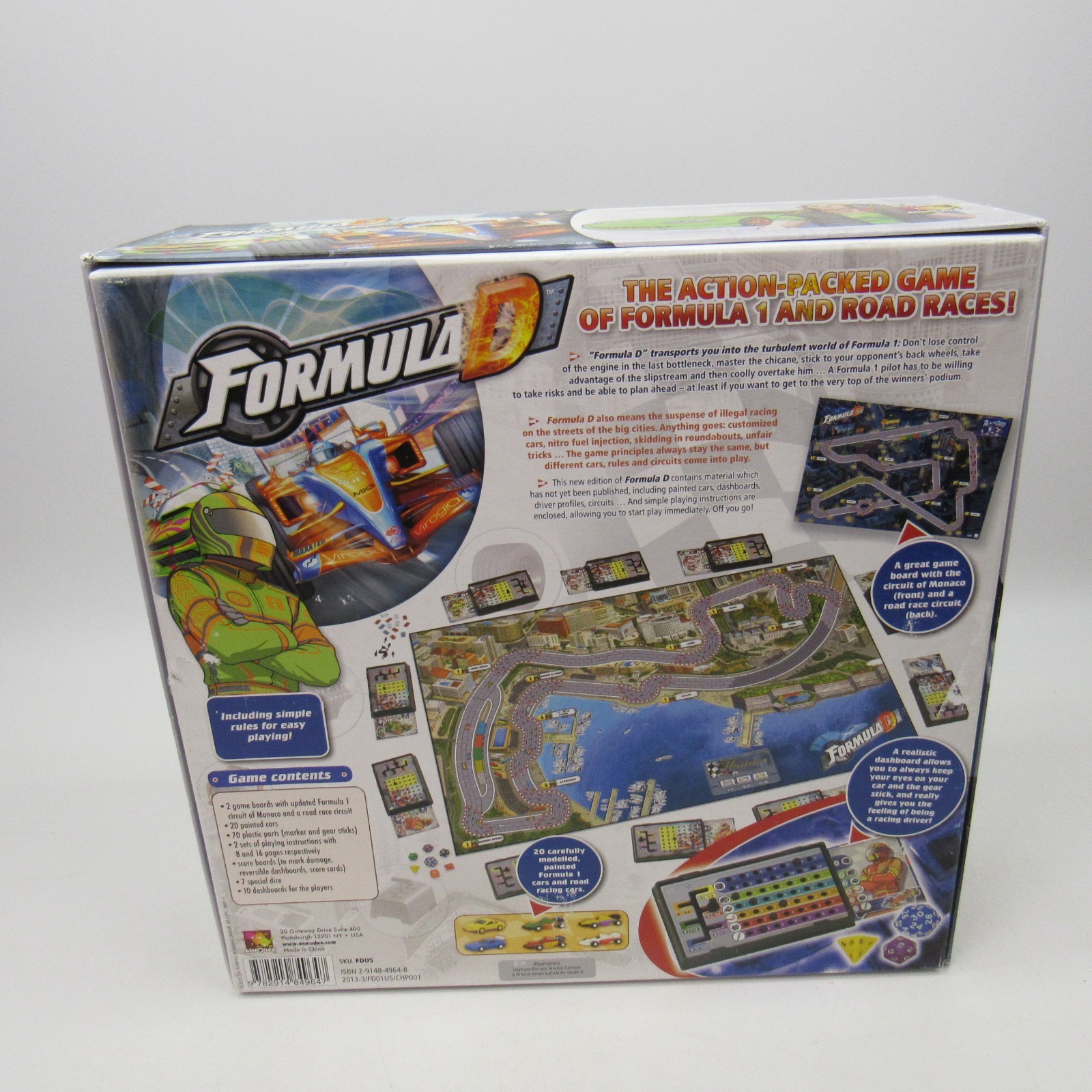 Formula D Racing Car Board Game Asmodee – COMPLETE